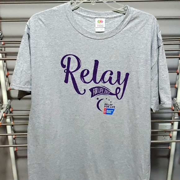 Relay for Life Gray Tshirt Large American Cancer Society - Picture 4 of 4
